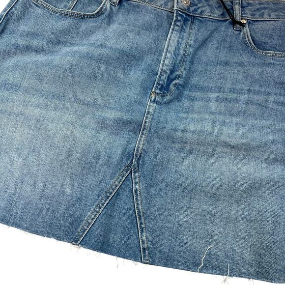 New Women’s Paige Jessie Skirt In Cynthia Distressed Size 34 - Picture 5 of 12